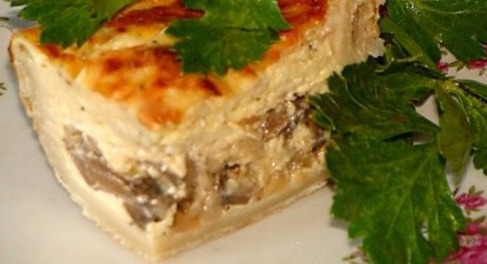 Грибной пирог