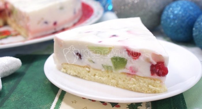 Торт «Самоцветы в снегу»