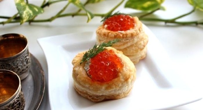 Волованы с икрой