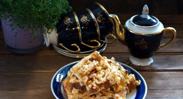 Печенье на кефире с вареньем