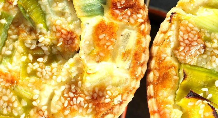 Киш с луком-пореем