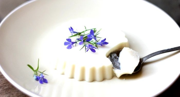 Бланманже творожно-банановое