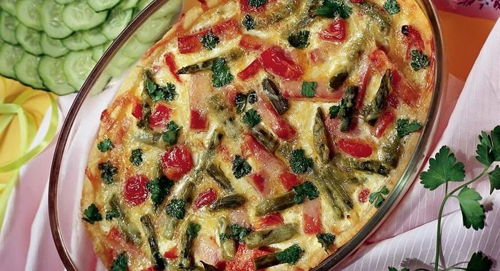 Пирог со спаржей