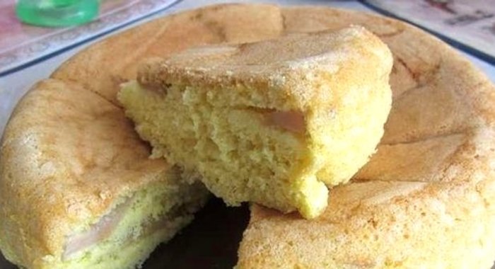 Пирог с яблоками в мультиварке Поларис