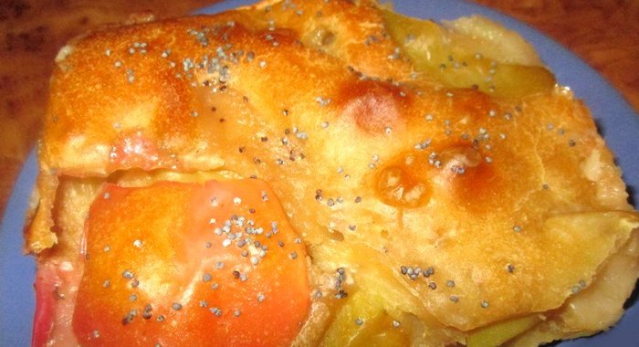 Яблочно-ванильный пирог