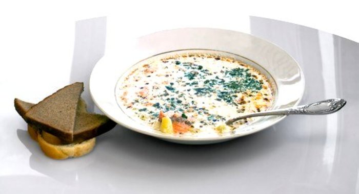 Суп из трески с овощами по‑норвежски