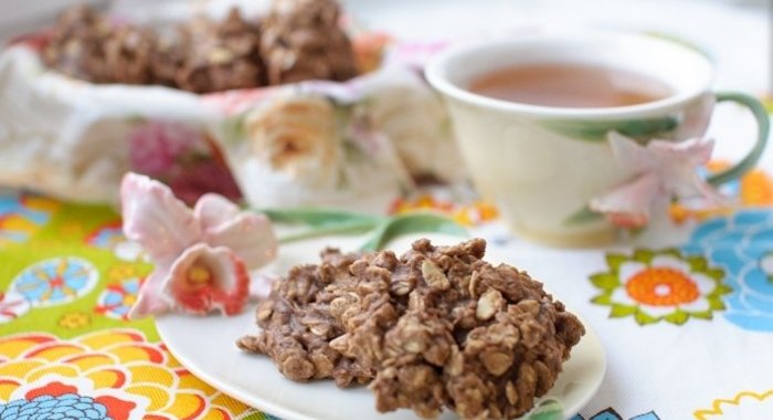 Шоколадное печенье без выпечки