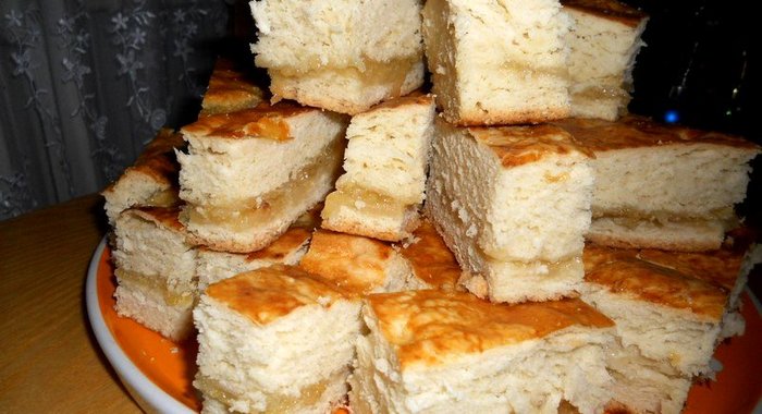 Пирог с лимонной начинкой