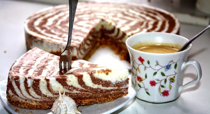 Творожный торт без выпечки