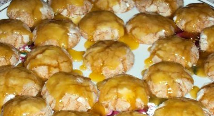 Глазурированное апельсиновое печенье