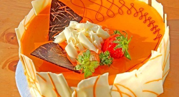 Воздушный апельсиновый торт