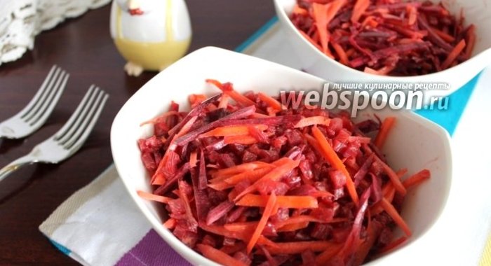 Салат со свёклой и беконом