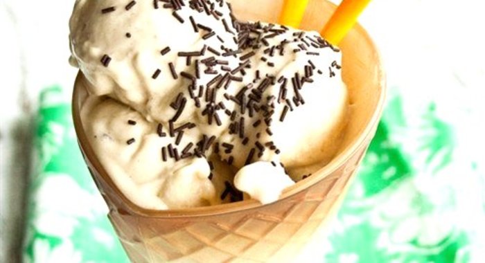 Бананово-ванильное мороженное