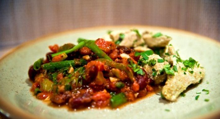 Томатное лобио на скорую руку