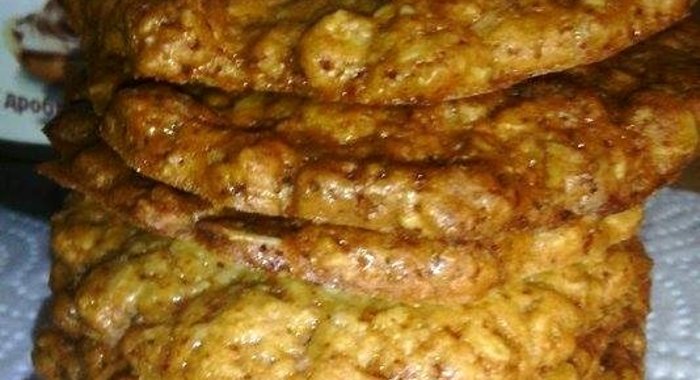 Хрустящее овсяное печенье без яиц