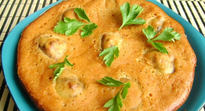 Пирог с мясными шариками