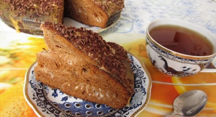 Торт Трухлявый пень на сметане