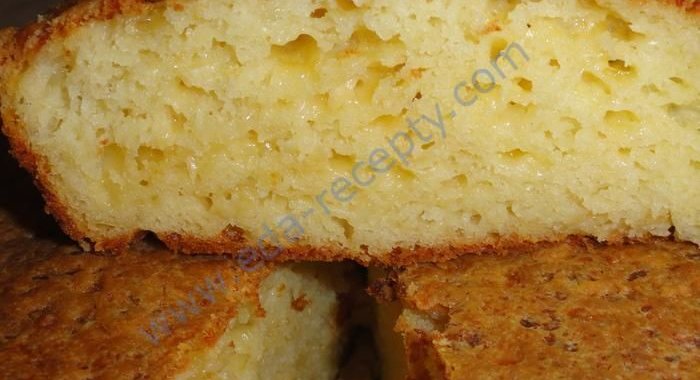 Пирог с сыром и творогом