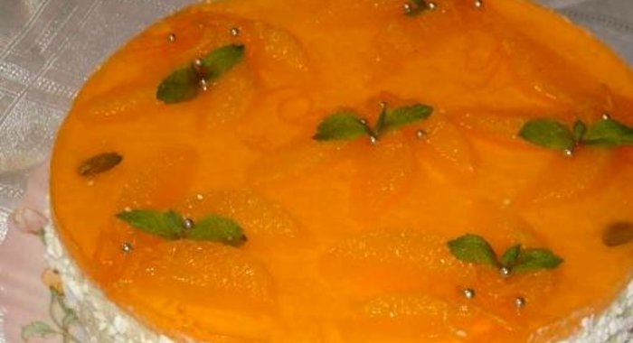 Апельсиновый торт без выпечки