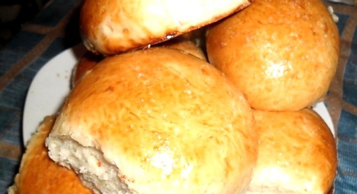 Чесночные булки на молоке