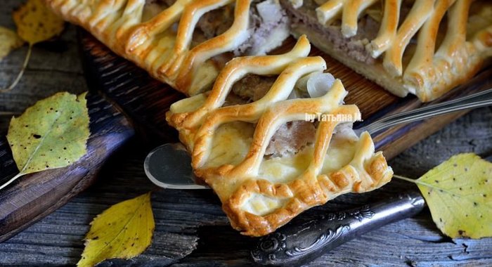 Быстрый пирог с мясом