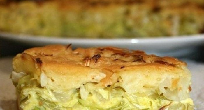 Быстрый заливной пирог