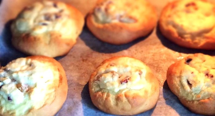 Пышная ватрушка с творогом