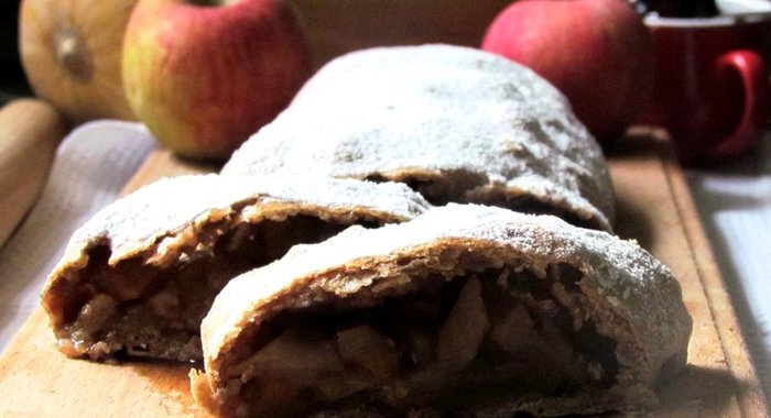 Органический яблочный штрудель