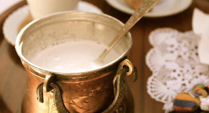 Согревающий салеп с малиной