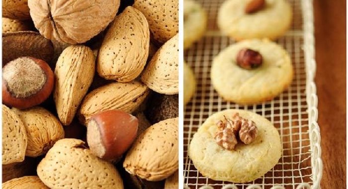 Несладкое сырное печенье с розмарином и орехами