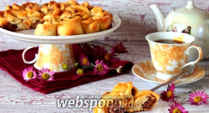 Мясной пирог «Хризантема»