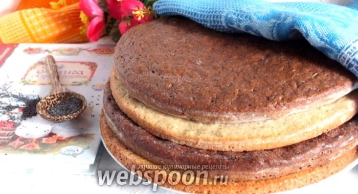 Коржи для торта «Полстакана»