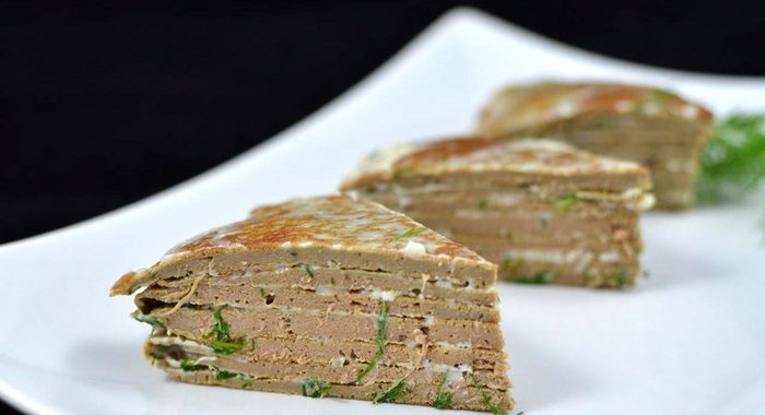 Торт из куриной печени