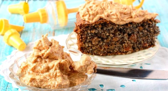 Масляно-карамельный крем с арахисовым грильяжем