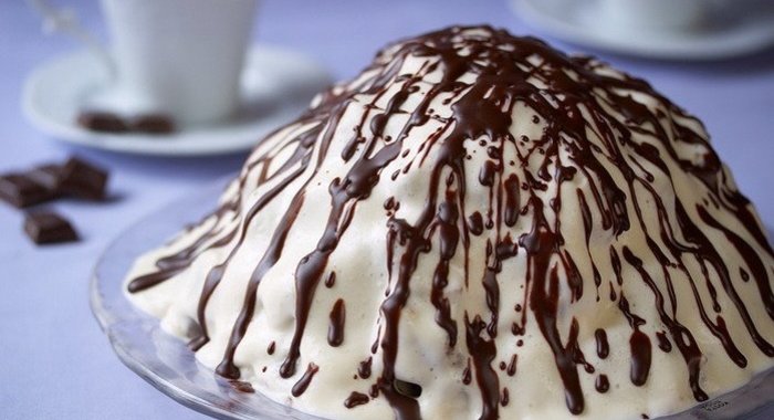 Торт из кусочков бисквита