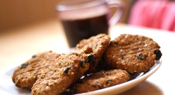 Кукурузное печенье с миндалем