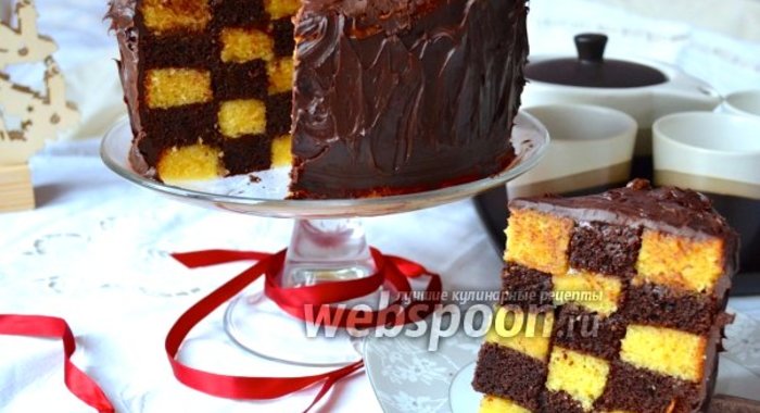 Торт «Шахматный»