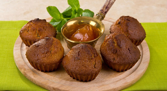 Маффины с курагой и орехами