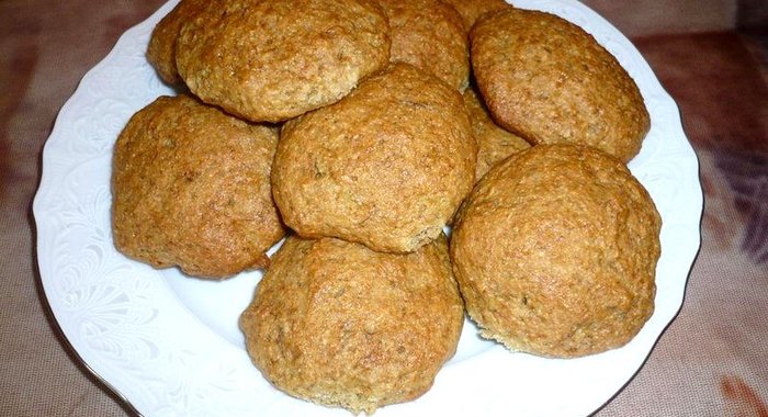 Постное бананово-кокосовое печенье