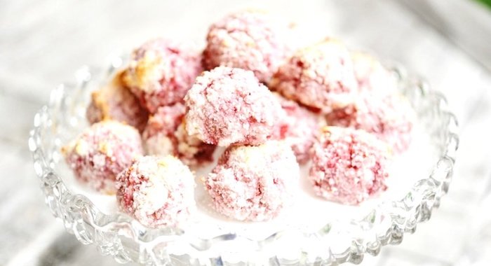 Клубничное печенье