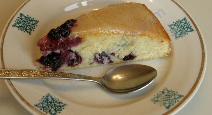 Черничный торт с черникой