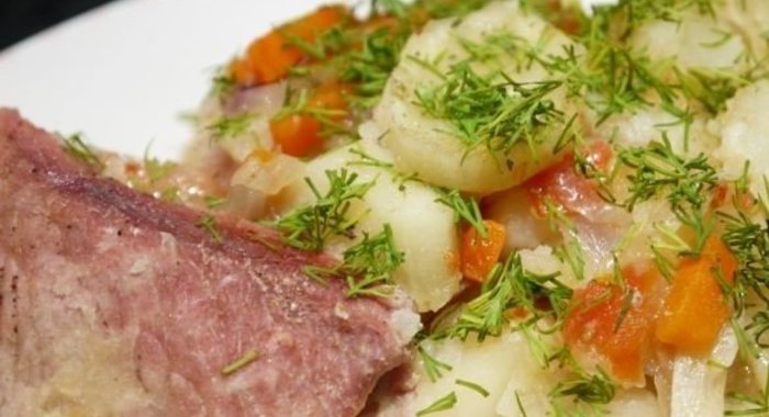Жаркое из свинины с картофелем
