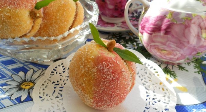 Печенье Персики со сгущенным молоком