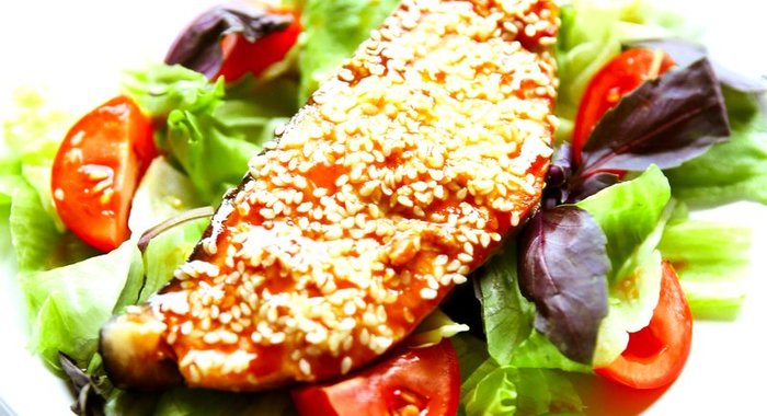 Лосось в горчичном маринаде